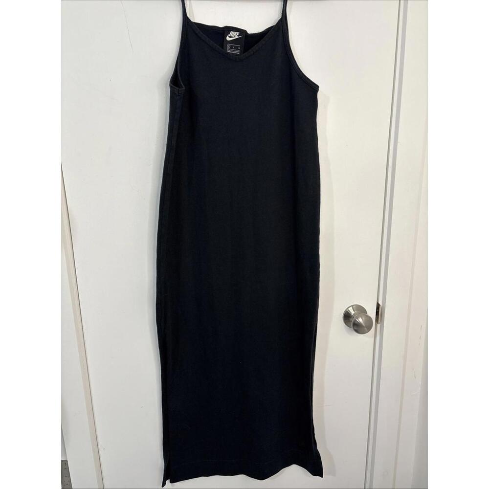 Nike Sportswear black maxi dress Side Slits Small